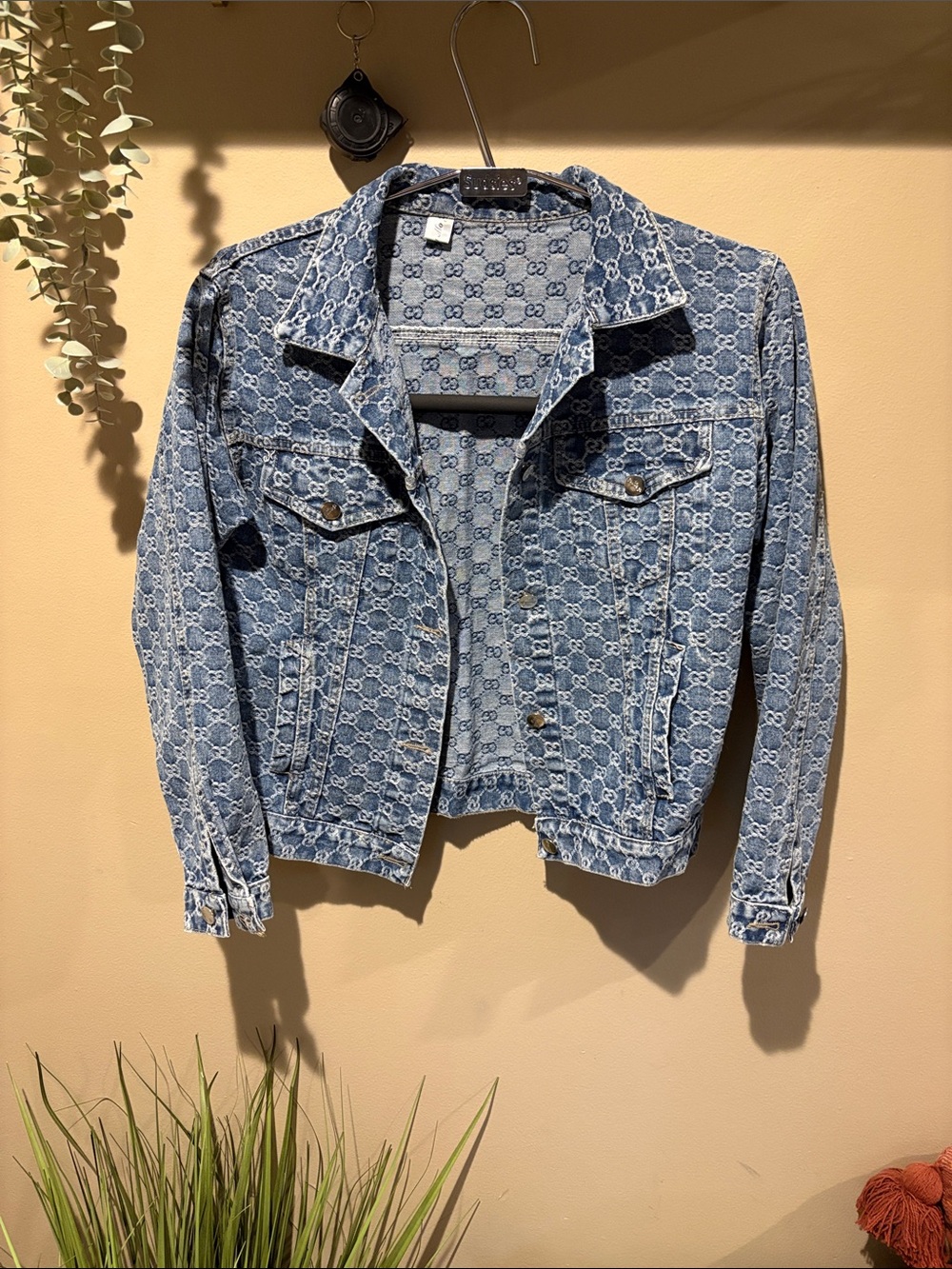 Light Blue Monogram Denim Jacket - Women